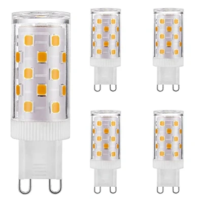 Immagine di Mizlay Lampadine Led G9 Dimmerabili No Flicker 4W Equivalenti A 25W 28W 33W Alogene, Bianco Caldo 3000K, Lampada Risparmio Energetico Attacco G9, AC 220 240V, Confezione Da 5