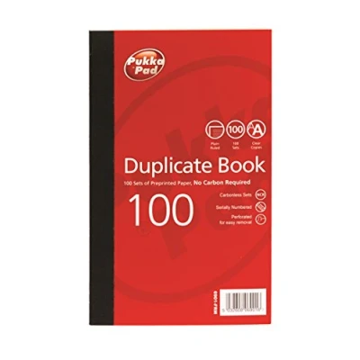 Immagine di Pukka Pads Value Quaderno con fogli autocopianti, a righe, 216 x 130 mm, 5 pezzi