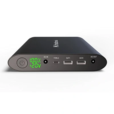 Immagine di Krisdonia 50000mah Batteria Esterna per PC, Notebook, Cellulare Power Bank in Alluminio con Display LED 1x TYPE C + DC 2x USB (Quick Charge) MacBook, iPhone, Computer, Tablet