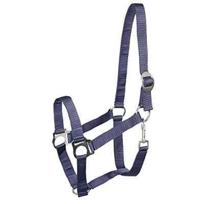 Immagine di PFIFF 101668 Cavezza in plastica, Regolazione Continua sul Collo, buona qualità, Resistente, Colore: Blu