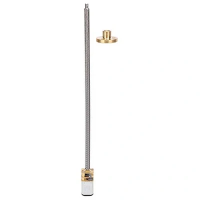 Immagine di BLLBOO Motoriduttore scatola ingranaggi motore di riduzione della filettatura con albero a lunga uscita corrente continua T5 x 160 mm N20(DC6V 200RPM)