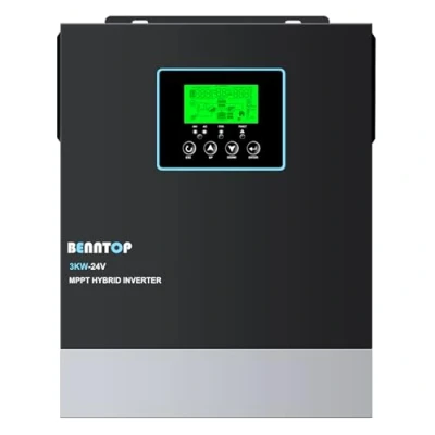 Immagine di 3000w Solar Híbrido Inversor 24VDC a 230VAC de Onda Senoidal Pura (Off Grid) Con 80A MPPT Controlador Solar, Max PV Voltaje Entrada 400V Para Baterías Plomo y Litio