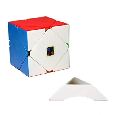 Immagine di FunnyGoo MoYu MoFangJiaoShi Cubing Classroom Meilong Skewb Magic Cube irregolare Puzzle Twist Toy Stickerless con un cubo Stand