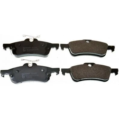 Immagine di DENCKERMANN B111075 Kit pastiglie freno Assale posteriore con segnalatore acustico usura TOYOTA: Yaris II Hatchback, III Hatchback