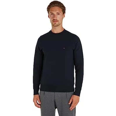 Immagine di Tommy Hilfiger Felpa Uomo Crewneck senza Cappuccio, Blu (Desert Sky), M