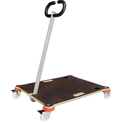 Immagine di WAGNER Carrello da trasporto/carrello impilabile MM 1377 I 70 x 60 cm ideale per impilare sedie con timone portata 200 kg salvaspazio, antiscivolo, 2 freni 20137701