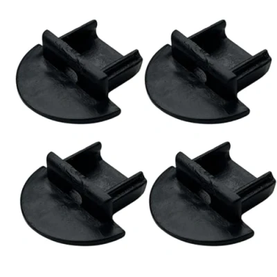 Immagine di Evotrade Canalina da Incasso per Strisce Led (Max 10mm) Profilo in Alluminio con Cover 2 Metri Finitura a scelta + (AL METRO) (Kit 4 Tappi Neri)