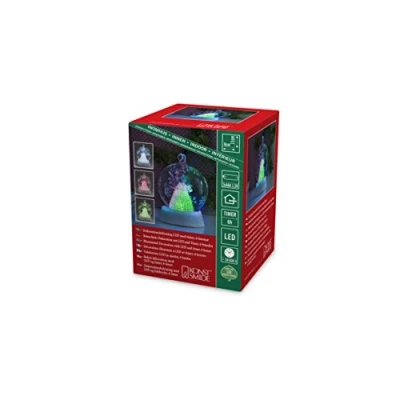 Immagine di Konstsmide 3409 000 Sfera di Vetro Decorazione Angelo/per Interni/Funzionamento a Batteria: 3xAAA 1.5V (escl.) / con 3 funzioni, Timer 6h e Effetto Cambia Colore 1 LED RGB, Bianco