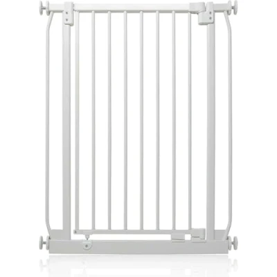 Immagine di Safetots Extra Alto Elite Cancellino di Sicurezza, 65.5cm 74.5cm, Bianco Opaco, Altezza 100cm, Cancelletto Sicurezza a Pressione per Scale, Barriera Installazione Facile