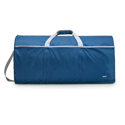 Immagine di Amazon Basics Borsone da Viaggio e Palestra, Manico Superiore ad Anello, Ideale per il Fine Settimana, 98 L, grande, Blu Marino