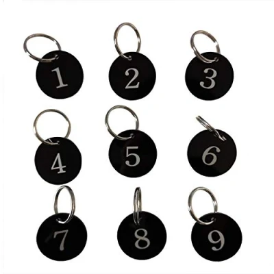 Immagine di Sourcemall Targhette numerate in acrilico con portachiavi 1 50