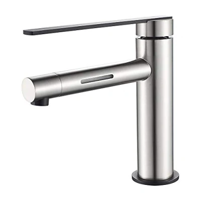 Immagine di GRIFEMA DOVER G11002A, Miscelatore per Lavabo (G3/8 Pollici), Rubinetto da Bagno a Led con Tecnologia di Risparmio Idrico, Nichel spazzolato