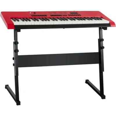Immagine di McGrey 6170 RD Pianoforte Keyboard a batteria 61 Tastiera Elettronica con USB Mp3 Pianola Portatile 200 Toni e Ritmi Microfono Supporto in Dotazione Colore rosso