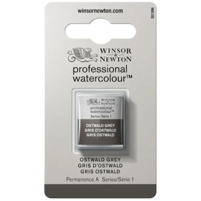 Immagine di Winsor &amp; Newton 0101428 Professional Watercolour, colore grigio Ostwald, 1/2 scatto, colori vivaci, qualità artistica, elevata brillantezza e luminosità, resistente alla luce,