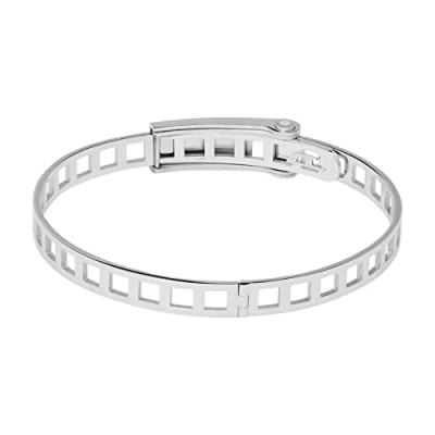 Immagine di Diesel Bracciale Da Uomo In Acciaio, Lunghezza: 180 195 mm, Larghezza: 10,5 Altezza: 1,5 mm Acciaio Inossidabile, DX1356040