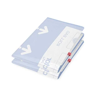 Immagine di Compactor Set 2 sacchi sottovuoto Roll Up da viaggio manuali, comprimi arrotolandoli, soluzione salvaspazio ideale per organizzare i vestiti in valigia, antiacari, umidità, tarme, taglia M