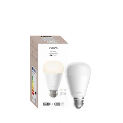 Immagine di Aqara Lampadina LED T2 E27 Thread/Zigbee, Bianco Sintonizzabile(2700 K 6500 K), Equivalente a 75 W, Matter, Supporta HomeKit, Alexa, Google Home