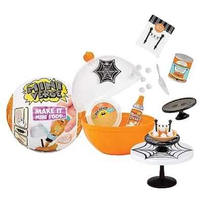 Immagine di MGA&#039;s Miniverse Seasonal Make It Mini Food Halloween Serie 1 Oggetti da collezione in confezione cieca Fai te, gioco di resina, repliche alimenti non commestibili Età 8+