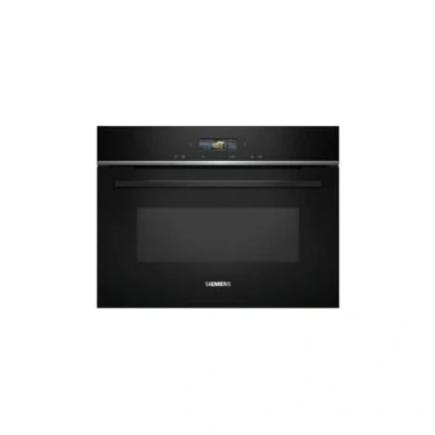 Immagine di Siemens CE732GXB1 iQ700 forno a microonde da incasso, 60 x 45 cm, nero, cookControl10, programmi automatici, humidClean Plus, pulizia degli interni, tecnologia inverter Microonde, porta