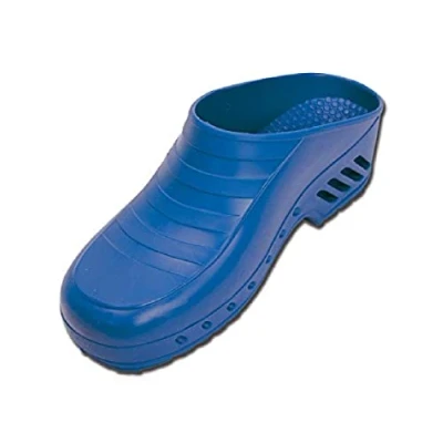 Immagine di Gima Zoccoli Professionali, Anatomici, Unisex, Antiscivolo, Antistatici, Tomaia Non Forata, Suola Colore Blu Elettrico, Misura 37 EU, 1 Paio