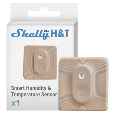Immagine di Shelly Blu H&amp;T Mocha sensore di temperatura e umidità Bluetooth