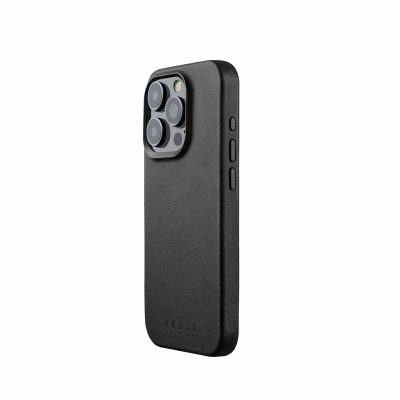 Immagine di MUJJO Cover in pelle con MagSafe per iPhone 15 Pro Nero CL 039 BK