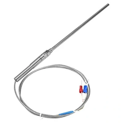Immagine di Tipo K Termocoppia M8 Filettatura 150mm Sonda Regolatore di temperatura Cavo sensore in acciaio inossidabile 0 400 ℃(1M)