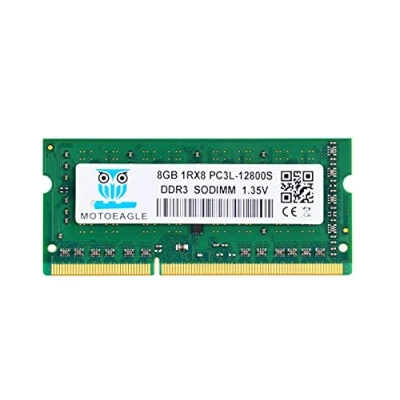 Immagine di 8GB 1Rx8 PC3L 12800S DDR3L 1600MHz SODIMM Ram, PC3 1.35V CL11 204 Pin Memoria Laptop