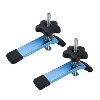 Immagine di POWERTEC 71168 Morsetti a T, lunghezza 5 1/2&quot; x larghezza 1 1/8&quot;, confezione da 2, colore: blu nero