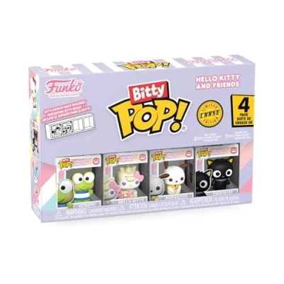 Immagine di Funko Bitty Pop! Sanrio Keroppi 4PKE una Mini Figura Misteriosa a Sorpresa 0.9 Inch (2.2 Cm) Hello Kitty da Collezione Ripiano Espositivo Impilabile Incluso Idea Regalo