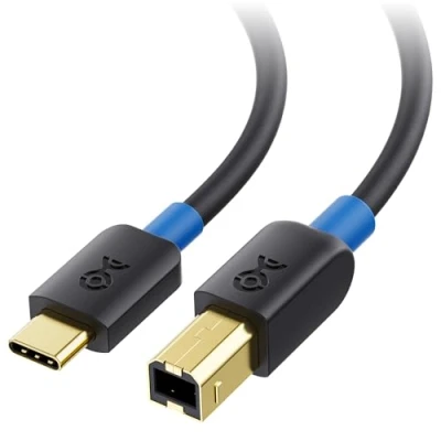 Immagine di Cable Matters Cavo Stampante USB C (Cavo a B, B C) in Nero 3m