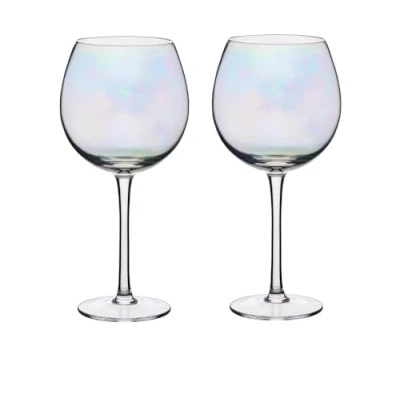 Immagine di BarCraft Bicchieri Balloon da Gin, Perlati Iridescenti, Confezione Regalo, Set 2 Pezzi 500 ml