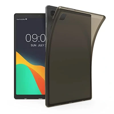 Immagine di kwmobile Custodia Protettiva Tablet Compatibile con Samsung Galaxy Tab A7 Lite 8.7 (2021) Cover Trasparente Morbida Silicone nero/trasparente