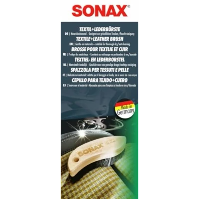Immagine di SONAX Spazzola per tessuti e pelle (1 pezzo) il lavaggio a secco o con acqua di pulire superfici in cuoio liscio Art. N. 04167410