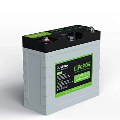 Immagine di RoyPow batteria ricaricabile LiFePO4 al litio da 12V 18Ah, 3500 cicli, con ciclo profondo, FiOS di ricambio per SLA RV/camper