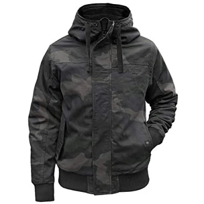Immagine di Brandit Grizzly Giacca invernale foderata con cappuccio, Mimetico scuro, XXXL