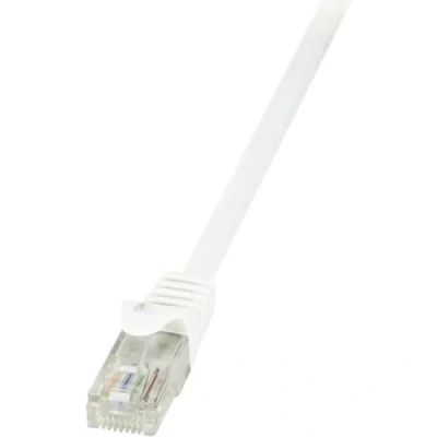 Immagine di LogiLink CP2011U RJ45 cavo di rete, patch CAT 6 U/UTP 0.25 m Bianco con protezione 1 pz.