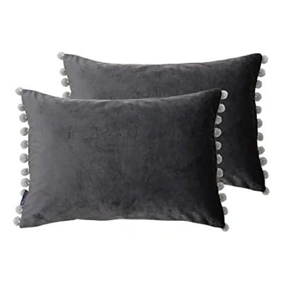 Immagine di Paoletti Cuscini pieni di Fiesta Twin Pack, Visone/Argento, 35 x 50cm, 2 unità
