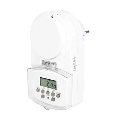 Immagine di LogiLink ET0008 Timer digitale, IP44, protezione contro gli spruzzi d&#039;acqua e la penetrazione di corpi estranei &gt; 1 mm, per esterni