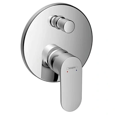 Immagine di hansgrohe Rebris S Miscelatore monocomando vasca da incasso, rubinetto per bagno a 2 funzioni, cromo
