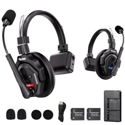 Immagine di Rollei Xtalk X2 Cuffie intercom flessibili, riduzione del rumore, audio dal vivo, portata fino a 350 m, durata della batteria 20 ore (Xtalk X2)