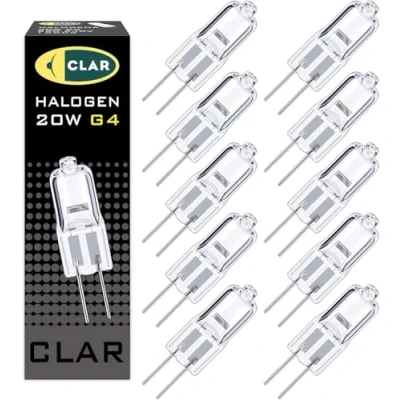 Immagine di CLAR Lampadina Alogena GY6.35 50W Cappa Cucina Mini Faretto (Pack 10)