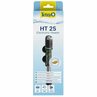Immagine di Tetra HT 25 Potente riscaldatore per acquari Completamente Elettrico con LED di Stato a 3 Livelli Il Controllo della Temperatura da 10 L