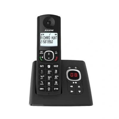 Immagine di Alcatel F530 Voice, téléphone sans fil avec répondeur, blocage d&#039;appels, mains libres et deux mémoires directes Noir