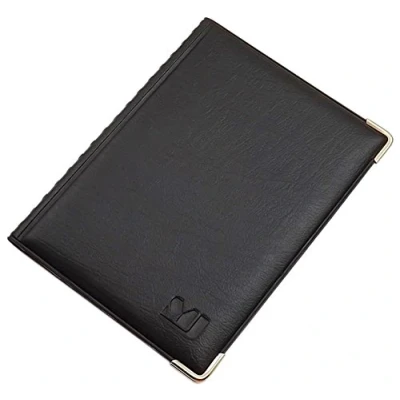 Immagine di Porta carte d&#039;identità e di credito con 12 scomparti MJ Design Germany Made in UE diversi colori designs (Design 4 / Nero)