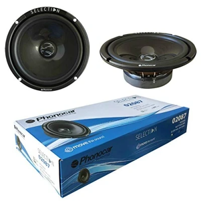 Immagine di SELECTION 2 altoparlanti PHONOCAR 02087 woofer 20,00 cm 200 mm 8&quot; di diametro 260 watt rms 600 max 4 ohm 90 db spl auto, a coppia