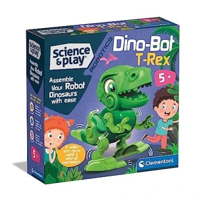 Immagine di Clementoni Science &amp; Play Robotics Dino Bot T Rex Robot Assemblare, Dinosauro Bambino, Scientifico 5 Anni, Gioco Educativo Made in Italy, 75073