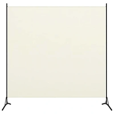 Immagine di Paravento a 1 Pannello,Pannello Divisore Per la Stanza Divisoria Interno Decorazioni patio, ufficio, casa, ospedale Bianco Crema 175x180 cm