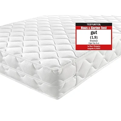 Immagine di DREAMSTAR “Ergo Flex Materasso ortopedico in schiuma fredda a 7 zone, altezza 16 cm, certificato Öko Tex , grado di durezza 2 e 3, arrotolabile, 140 x 200 cm