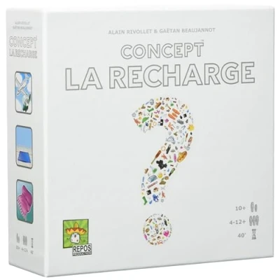 Immagine di Asmodee Riposo Produzione ESTENSIONE CONCETTO: La Ricarica Gioco di indovinelli per bambini dai 10 anni Con 990 Proposte Inedite da tavolo 4 a 12 giocatori 40 min In francese